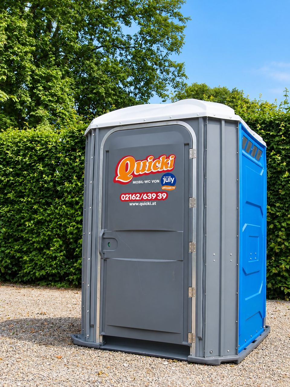Rollstuhlgerechtes Mobil-WC Quicki handicapped